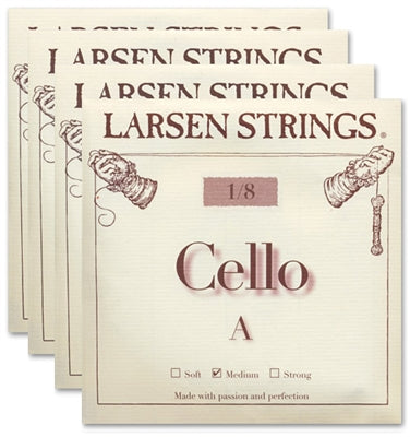 Larsen Original Cello String Medium Set (4/4-1/8)