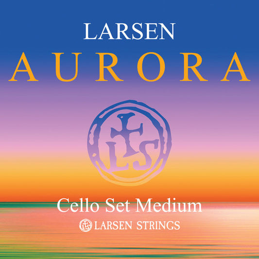 Larsen Aurora Cello String Medium Set (4/4-1/8)
