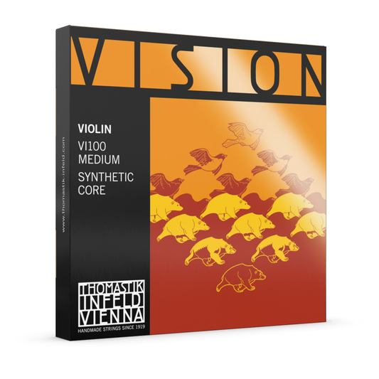 Thomastik Vision Violin String Medium Synthetic Core Set #VI100
