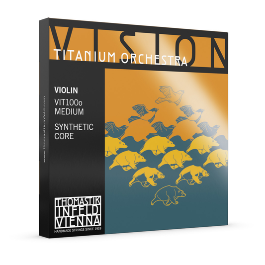 Thomastik Vision Titanium Orchestra Violin String Medium Set #VIT1000