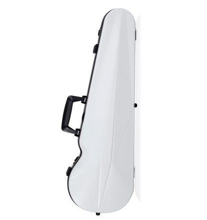 BAM Supreme Ice Hightech Polycarbonate Contoured Violin Case - White Black #SUP2002XLWN