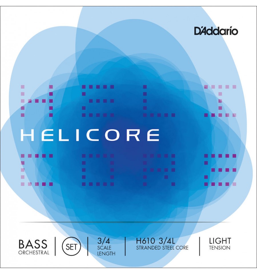 D'Addario Helicore Orchestral Bass String Medium Set