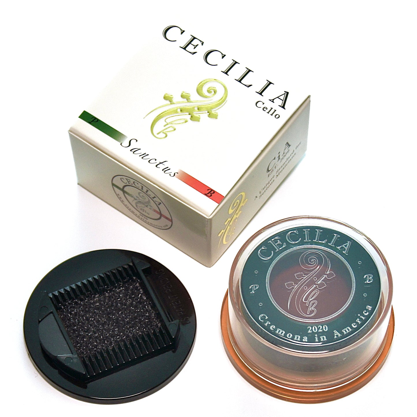 Cecilia-Sanctus-Cello-Full-Cake-Rosin-with-Spreader-Image-2