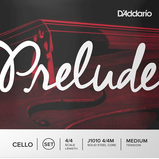 D'Addario Prelude Cello String Medium Tension Set J1010