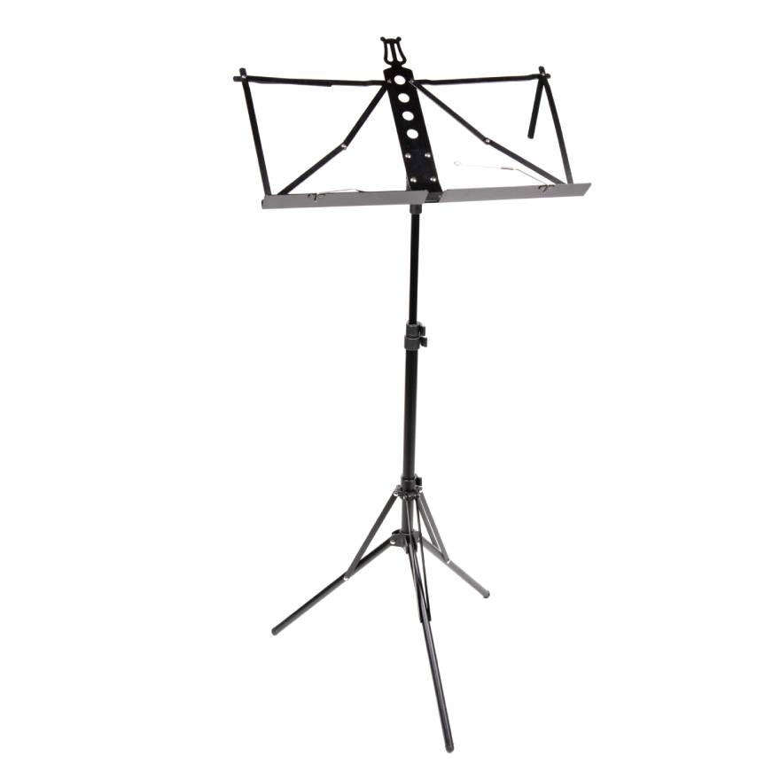 G&G Alum Music Stand Black, light weight, w/ Clips & Bag