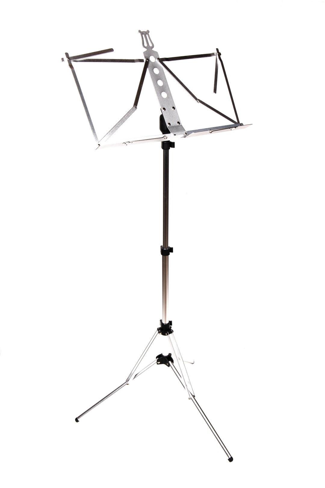 G_G-Alum-Music-Stand-light-weight-with-Clips-and-Bag-Silver