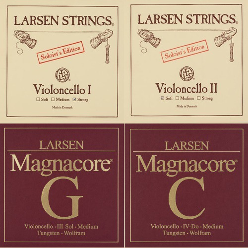 Larsen Strings Original Soloist A+D & Magnacore G+C Cello String