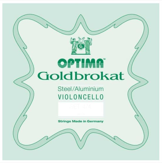 Optima Goldbrokat Cello "D" String 4/4 Aluminium