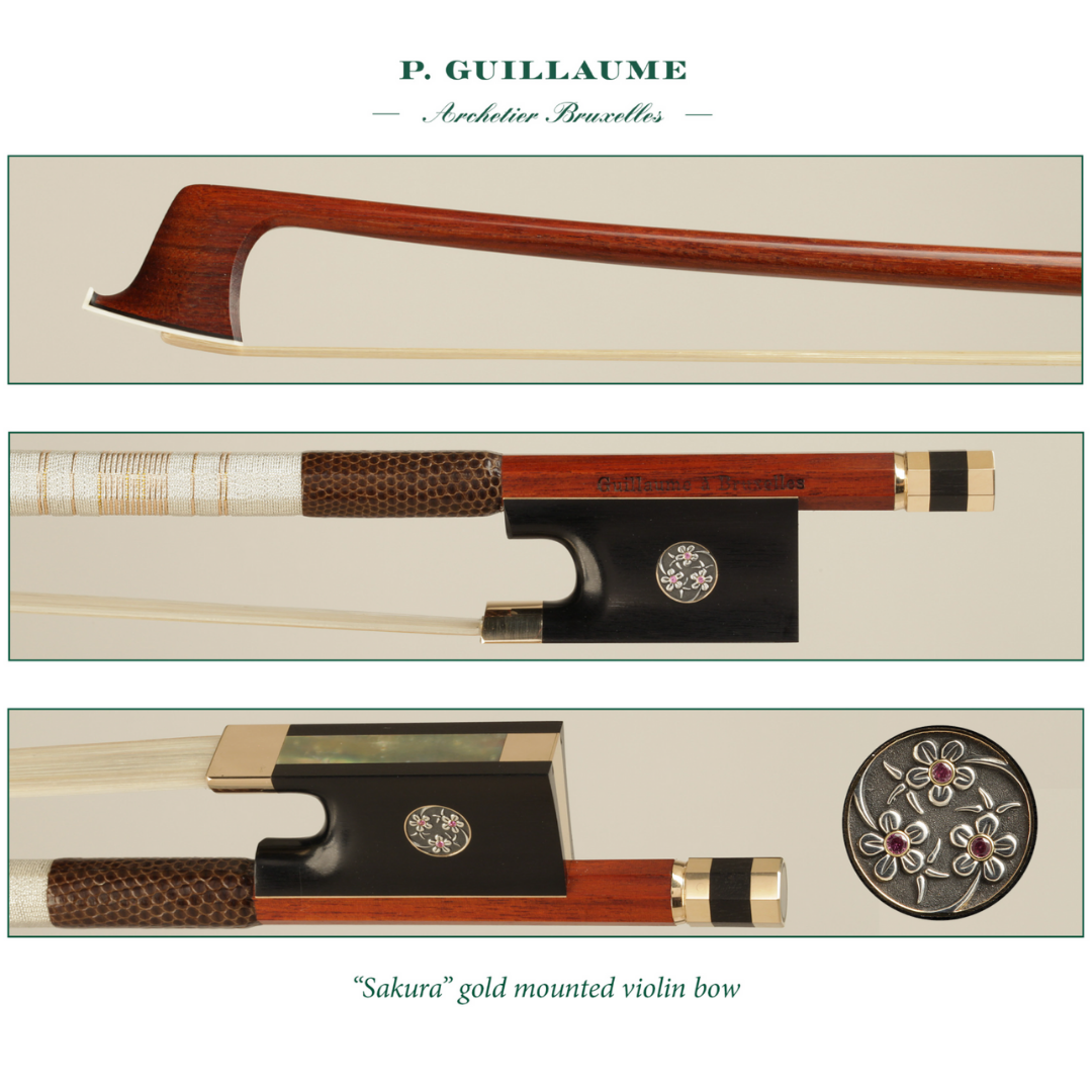Pierre Guillaume Violin Sakura Bow Gold Mounted