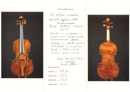 Vettori Paolo Violin Mod. Niccolo Gagliano 2014