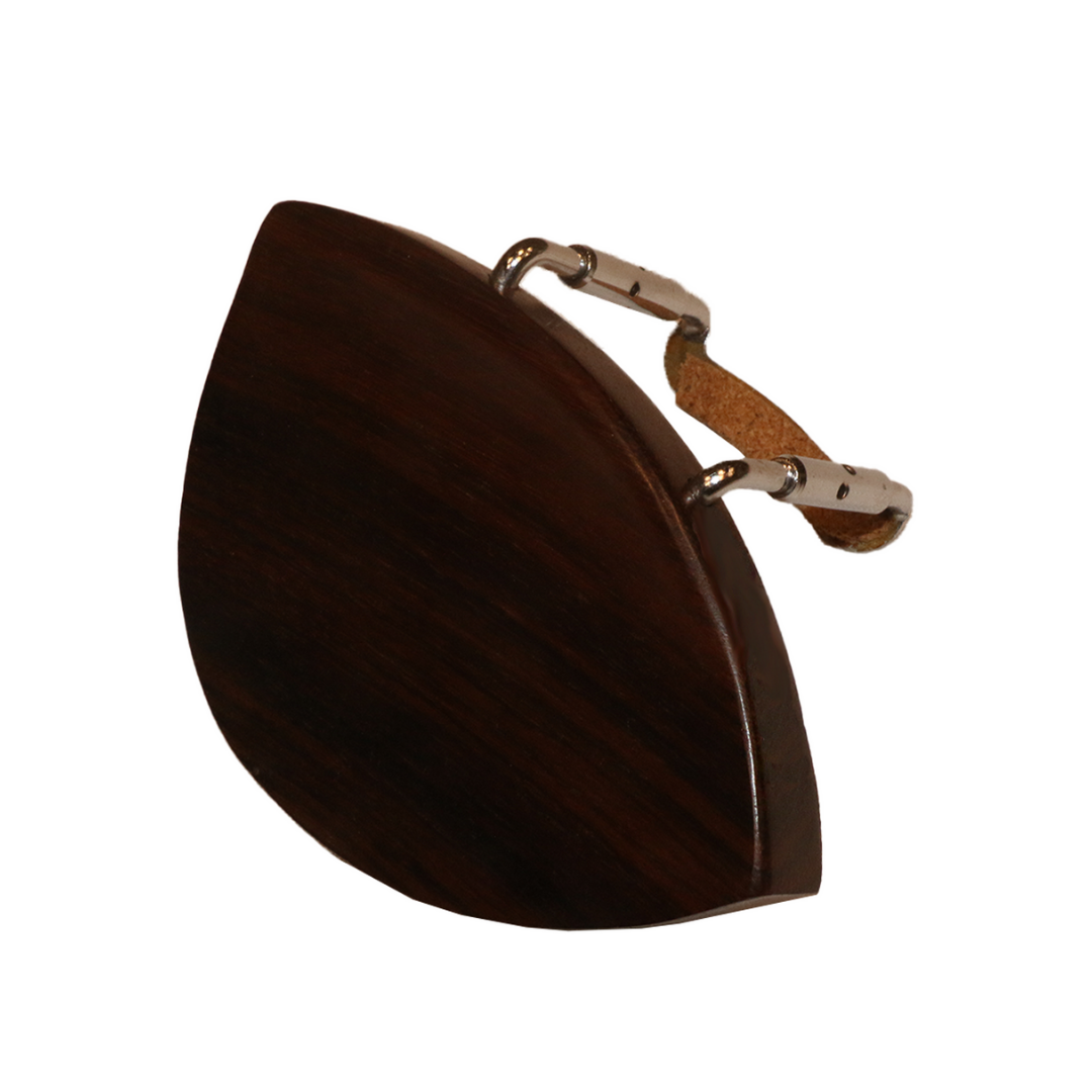 AE Violin Chinrest Extra Flat Rosewood Chrome